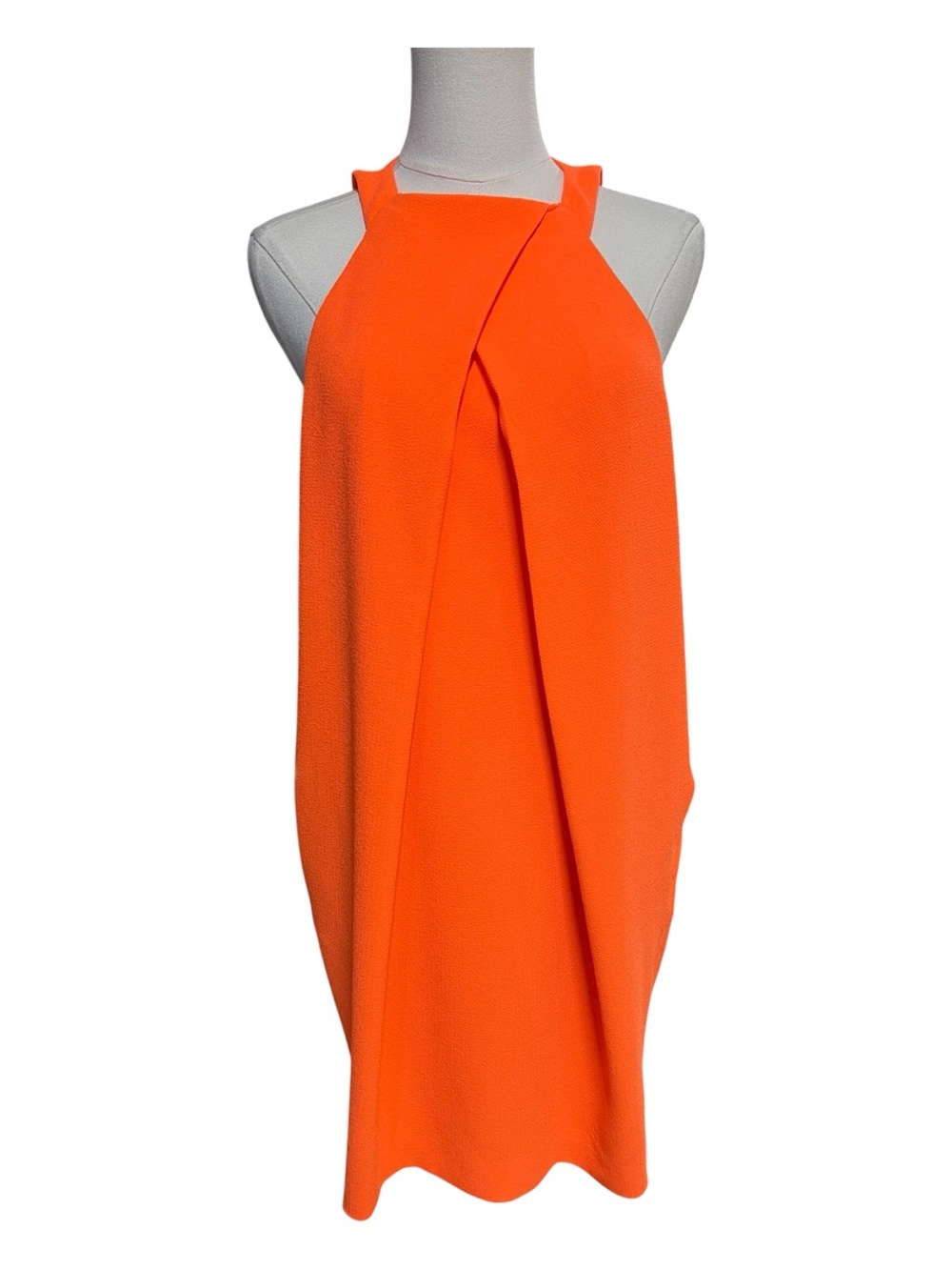 🆕 NWOT Trina Turk Neon Orange Halter Dress | Size 4
